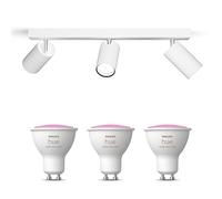 Philips Hue Idris Spot en saillie (Blanc) - 3 ampoules - Lumière blanche/colorée