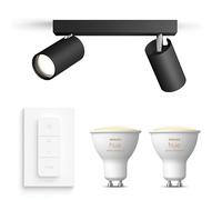 Philips Hue Idris Spot en saillie (Noir) - 2 lumières - Chaud/Froid