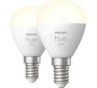 Philips Hue Jeu de 2 ampoules LED 871951435677100 CEE: G (A - G) Hue White Luster Doppelpack 2x470lm E14 11.4 W blanc chaud
