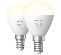 Philips Hue Jeu de 2 ampoules LED 871951435677100 CEE: G (A - G) Hue White Luster Doppelpack 2x470lm E14 11.4 W blanc chaud