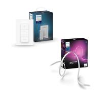 Philips Hue Kit de base LED Smart Solo Lightstrip d'intérieur de 5 m, 1 variateur d'intensité Contrôle avec Hue App - Fonctionne avec Alexa, Google Assistant et Apple HomeKit