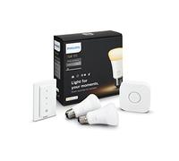 Philips Hue Kit de Démarrage Ambiance 2 Ampoules LED Connectées Plastique 9,5 W E27 Blanc 4 Unités