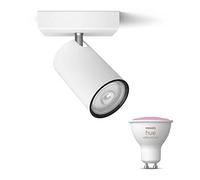 Philips Hue Kosipo Spot en saillie (Noir) - Lumière Blanche et Colorée - Spot Mural ou Plafond avec 1 Luminaire - GU10 - Hue White and Color Ambiance