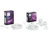 Philips Hue LED Lightstrip Plus intérieur 2 m + rallonge 1 m - éclairage connecté RGBW compatible Bluetooth et Hue Bridge