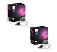 Philips Hue Lightguide Lot de 2 Ampoules G125 Globe E27 White & Colour Ambiance - Ampoules Connectées