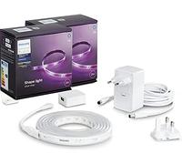 Philips Hue Lightstrip Plus V4 EMEA 2m base kit (Double Pack) White & Color Ambiance, ruban LED couleur intérieur compatible Bluetooth, fonctionne avec Alexa, Google Assistant et Apple Homekit