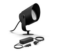 Philips Hue Lily XL Kit de base avec 1 spot de jardin (anthracite) - Lumière blanche et colorée - Comprend 1 câble d'alimentation - Éclairage de jardin - Hue White and Color Ambiance