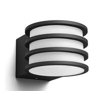 Philips Hue White LUCCA Applique murale extérieurs 1x9.5W - Anthracite, fonctionne avec Alexa, Google Assistant et Apple Homekit