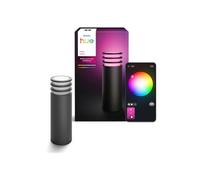 Philips Hue Lucca Smart Outdoor Lighting Post 40 cm Anthracite E27 IP44 Zigbee Matter