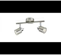 Plafonnier ajustable PHILIPS - 2 spots - GU10 - métal - 93501