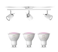 Philips Hue Meranti Spot en saillie (Blanc) - 3 lumières - Blanc/Couleur