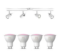 Philips Hue Meranti Spot en saillie (Blanc) - 4 lumières - Blanc/Couleur