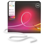 Philips Hue OmniGlow Bande Lumineuse LED d’Extérieur, 10 m | Éclairage de Jardin, Dégradés Ultra Doux, Couleurs Précises, Lumière Blanche Ultra Vive, Découpable, Maison Connectée
