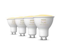 Philips Hue Pack avantagé - GU10 - avec 4 Spots - Lumière blanche chaude à froide - Hue White Ambiance