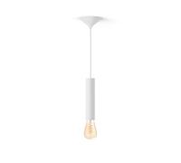 Philips Hue Pack: Cordon De Suspension Grand Blanc Pour Ampoules À Filament + Ampoule Edison Filament St72 Blanc Chaud À Blanc Froid.
