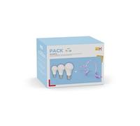 Philips Hue Pack de 3 Essential E27 60W Blanc et couleur + Essential Lightstrip Gradient 5m