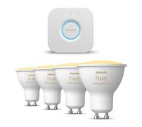 Philips Hue Pack de démarrage - White Ambiance - GU10-4 Lampes - 1 pont