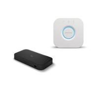 Philips Hue Pack HDMI Sync Box 8K + Hue Bridge - Synchronise jusqu'à 10 lumières avec vos jeux vidéo, vos films et votre musique Prend en charge Dolby Vision HDR10+