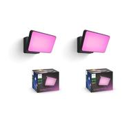 Philips Hue Pack Outdoor - 2x Projecteur LED Discover White & Colour 15 W pour Jardin et Sécurité