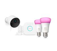 Pack sécurité PHILIPS Hue Secure WCA camera capt ampoules E27