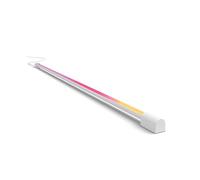 Philips Hue Play, Tube LED RGBW Gradient pour TV et Écran, 125 cm, Blanc | Barre LED Blanc & Couleurs, 1800lm, Synchronise Lumière & Écran, Rétroéclairage, Contrôle via App, Hue Sync Box Non inclus