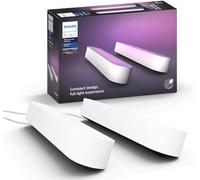 Philips Hue Play White and Color Ambiance Barre lumineuse connectée Pack de 2, unité de base, Éclairage d’ambiance pour TV et gaming (Compatible avec Alexa, Google Assistant et Apple HomeKit), Blanc