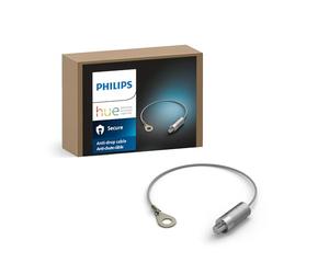 Philips Hue Secure, Câble Anti-Chute pour Caméra Hue Secure, Inox | Protection contre les chutes accidentelles, Recommandé au-delà de 2m de hauteur, Installation facile, Fixation vis ou crochet