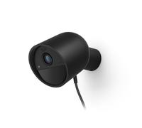 Philips Hue Secure, Caméra de Surveillance Connectée, Filaire, 2K, Noir | Vision Nocturne, Audio Bidirectionnel, Notification Temps Réel, Alarme, Vision 140°, WiFi, Intérieur/Extérieur, IP65