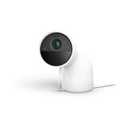 Philips Hue Secure, Caméra de Surveillance +Support, Filaire, 2K, Blanc | Vision Nocturne, Audio Bidirectionnel, Notification Temps Réel, Alarme, Vision 140°, WiFi, Intérieur/Extérieur, IP65