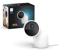 Philips Hue Secure Caméra Filaire HD 1080P avec Support de Bureau, Utilisation intérieure ou extérieure, contrôle avec Une Seule Application, Blanc