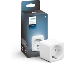 Philips Hue Smart Plug, Type G, Blanc | Contrôle connecté de l'Éclairage Lampes Standard, App Bluetooth, Fonctionne Avec Alexa, Google Home, Apple Home