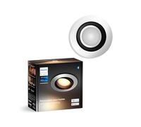 Philips Hue Sot encastré illiskin White Ambiance, aluminium (400 lm / 70 mm), lot de 1, lumière blanche chaude à froide, contrôlable via application, compatible avec Amazon Alexa, nouvelle génération