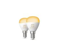 Philips Ampoule connectée E14 – Hue White Ambiance – Sphérique Blanc – Pack de 2