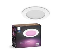 Philips Hue spot encastré connecté, 170mm, lumière blanche et couleur, compatible Bluetooth, contrôle vocal avec Alexa, Apple Home et Google Assistant, blanc