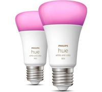 Philips Hue WCA 6.5W A60 E27 pack de 2 Philips Hue | Hue WCA 6.5W A60 E27 pack de 2 | E27 | 6.5W | RGBW 2000-6500K | Bluetooth et Zigbee