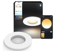 Philips Hue White Ambiance Adore Spot connecté encastré, Chrome, 1 x 5 W, Éclairage de salle de bain avec variateur, Intensité variable, Contrôlable via l'application, Compatible avec Amazon Alexa