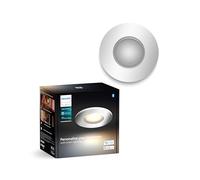 Philips Hue White Ambiance Adore Spot encastré, Chrome, 1 x 5 W, Éclairage de salle de bain avec variateur, Intensité variable, Contrôlable via l'application, Compatible avec Amazon Alexa