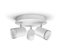 Philips Hue White Ambiance ADORE Spot plafonnier spirale 3x5.5W salle de bain - Blanc (télécommande incluse), compatible Bluetooth
