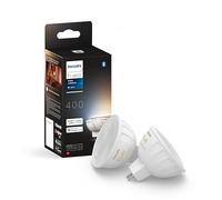 Philips Hue Ampoule connectée MR16 – Lumière blanche, Bluetooth, application et voix – Lot de 2