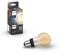 Philips Hue White Ambiance, Ampoule Filament A60, 550lm, Pack de 1, Blanc | Ampoule Connectée à Filament, 2200-6500K, 7W, Culot E27, Dimmable, Bluetooth, Zigbee Compatible Alexa, Google & Apple
