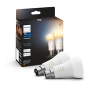 Philips Hue Ampoule LED connectée White Ambiance B22 1100 lm équiv. 75W Bluetooth pack de 2