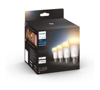 Philips Hue White Ambiance, ampoule LED connectée E27, équivalent 60W, 800 lumen, Pack de 4, compatible Bluetooth