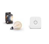 Philips Hue White Ambiance, ampoule LED connectée E27 Filament G125 Giant Globe & Motion Sensor Détecteur de mouvement sans fil