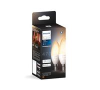 Philips Ampoule LED Hue White Ambiance flamme E14 Bluetooth Alexa Google HomeKit Pack de 2
