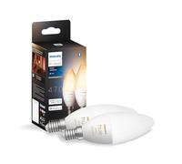 Philips Ampoule LED Hue White Ambiance flamme E14 Bluetooth Alexa Google HomeKit Pack de 2