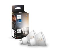 PHILIPS Hue White Ambiance Ampoules LED connectées GU10 Compatible Bluetooth - Pack de 2