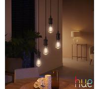Philips Hue White Ambiance, ampoule LED connectée E27 Filament ST64, compatible Bluetooth, fonctionne avec Alexa, Google et Homekit
