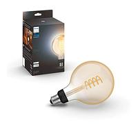 Philips Hue White Ambiance, Ampoule LED Large G125, 550lm, Pack de 1, Blanc | Ampoule Connectée Globe, à Filament, 2200-6500K, 7W, Culot E27, Dimmable, Bluetooth, Zigbee Compatible Alexa, Google & Apple