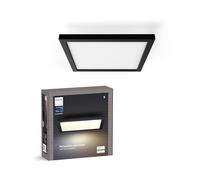 Philips Hue White Ambiance AURELLE Panneau LED 30X30 cm, 3750 lumen - Noir (Télécommande incluse), fonctionne avec Alexa, Google Assistant et Apple Homekit, nouvelle génération