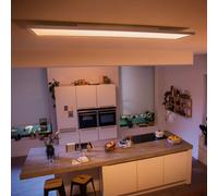 Philips Hue White Ambiance AURELLE Panneau LED 120X30 cm, 3750 lumen - Blanc (Télécommande incluse), fonctionne avec Alexa, Google Assistant et Apple Homekit, nouvelle génération